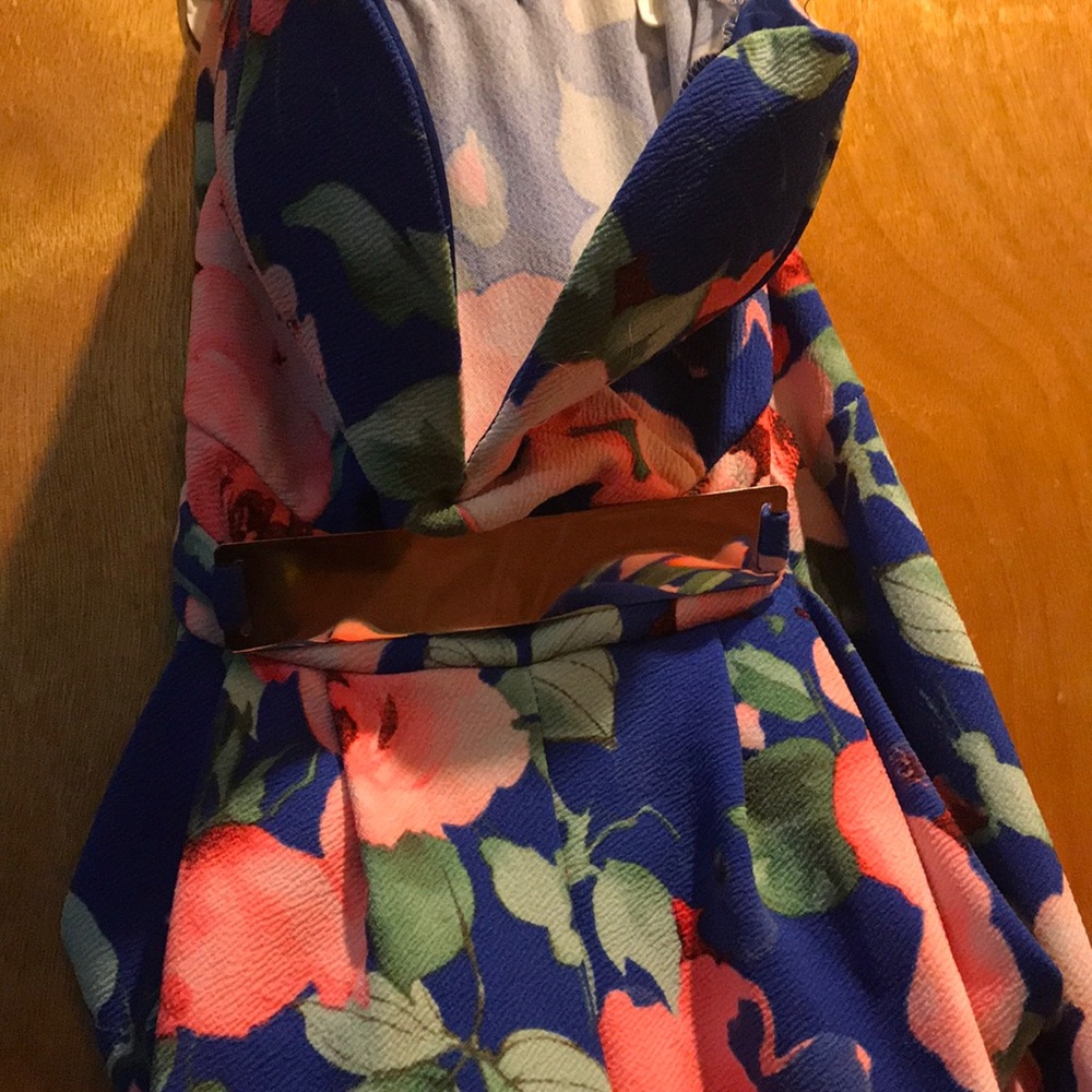 Strapless Floral Romper cute for Spring